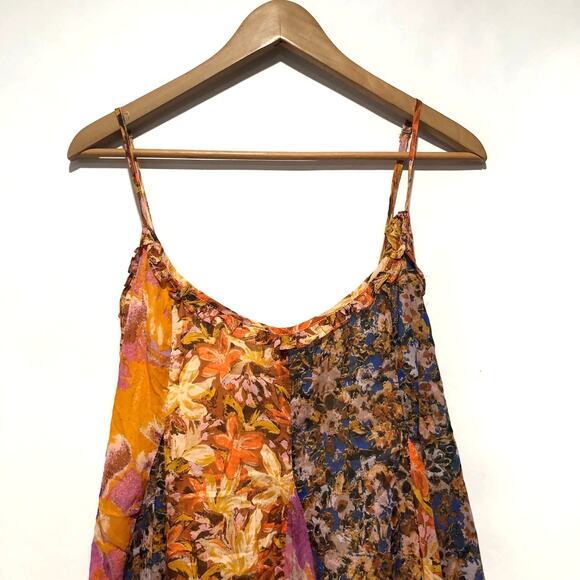 Free People Womens Moondive Maxi Dress Multicolor Size L - Picture 5 of 9